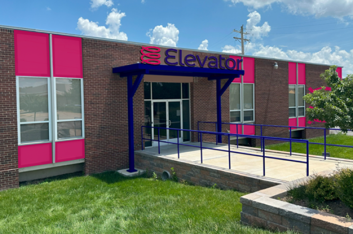 An exterior image of Elevatora,  co-warehousing community for small businesses and entrepreneurs